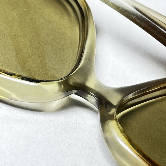 Iconic Vintage 70s Ted Lapidus France Brown & Gold Oversized Women's Sunglasses - Picture 9 of 12